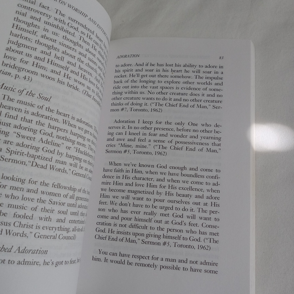 " A.W. Tozer on Worship and Entertainment  " Book Christain Living Spirituality - Picture 9 of 12
